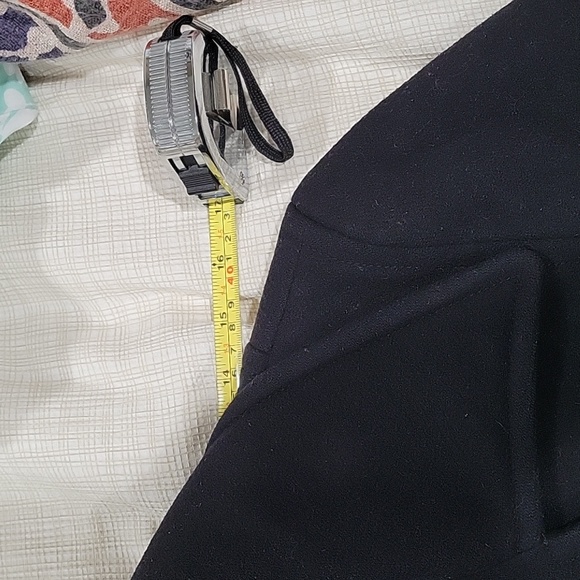 J. Crew black double breasted wool and thinsulate peacoat - Picture 11 of 13